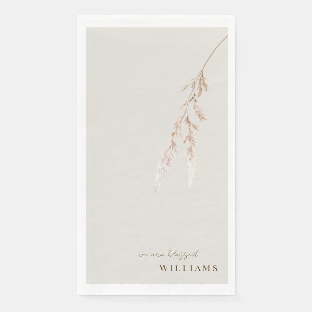 We are blessed Custom Cocktail Paper Guest Towels (Front)