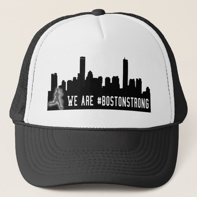 We are Boston Strong Sports Teams Trucker Hat (Front)