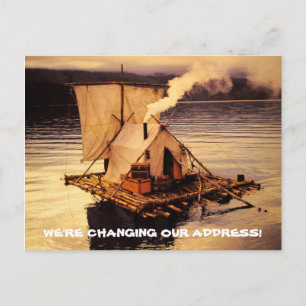 "We are Changing Our Address" Notice Customize Announcement Postcard