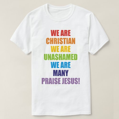 WE ARE CHRISTIAN WE ARE MANY T_Shirt