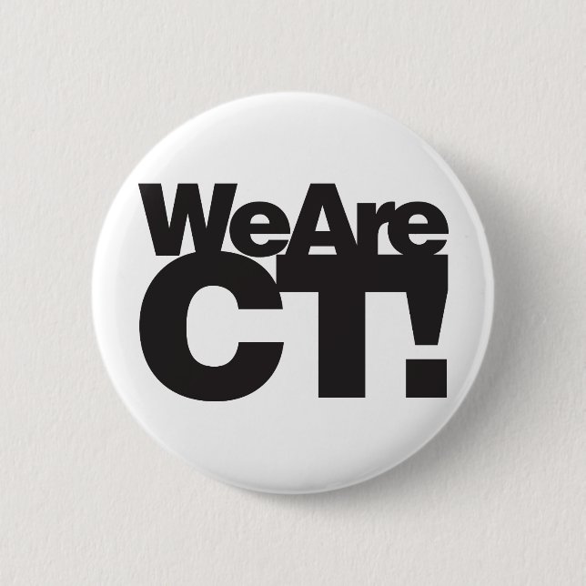 We Are Connecticut Pinback Button (Front)