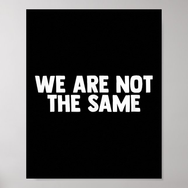 We Are Different Not Same Motivation Drive Wer  Poster (Front)