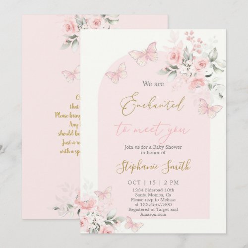We are Enchanted To Meet You Baby Shower Girl