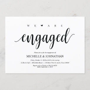 We are engaged, Engagement Party invites