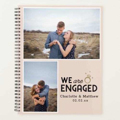 We Are Engaged Photo Collage Wedding Planner