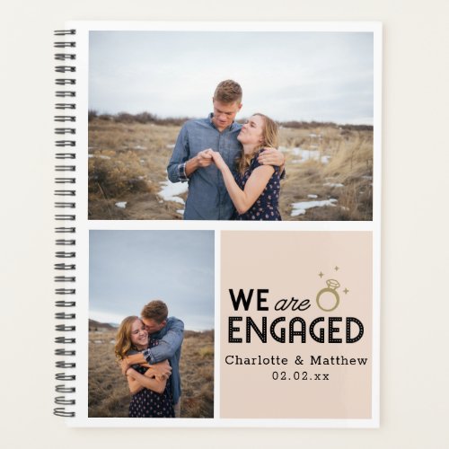 We Are Engaged Photo Collage Wedding Planner
