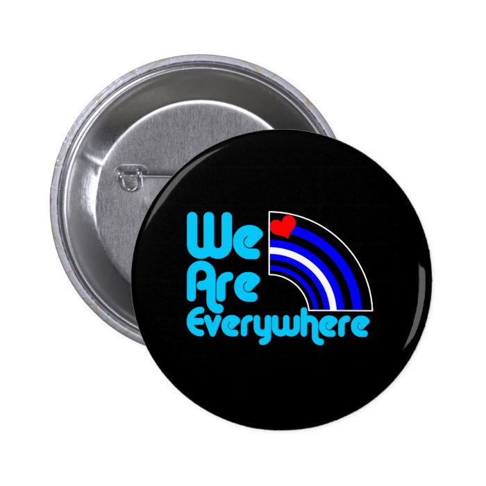 We Are Everywhere Leather Black Buttons