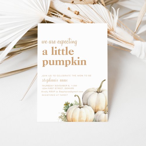 We Are Expecting A Little Pumpkin Invite