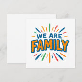 We are Family 1 (Front/Back)