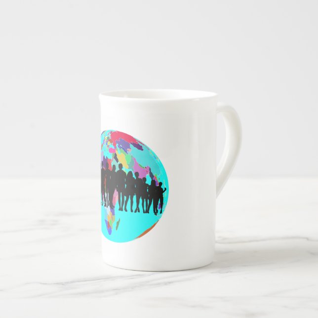 WE ARE FAMILY BONE CHINA MUG (Front Right)
