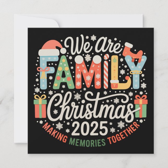 We are Family Christmas 2025 Xmas Holiday (Front)