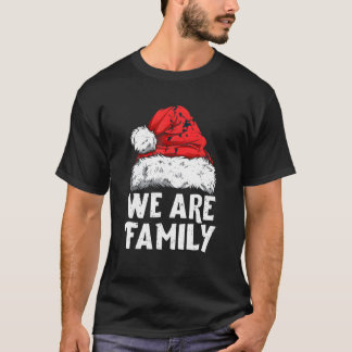 We Are Family Christmas Matching Pajamas Team Sant T-Shirt
