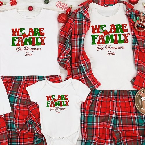 We Are Family Personalized Matching Christmas 2023 T_Shirt