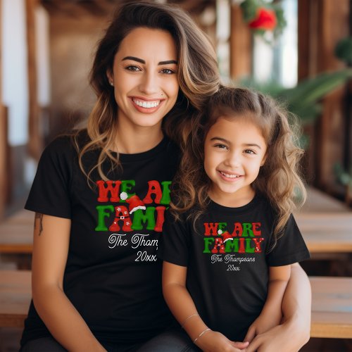 We Are Family Personalized Matching Christmas 2023 T_Shirt