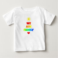 We Are Family Rainbow Sunshine Adoption Design