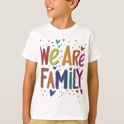 We Are Family Twinning T_shirts