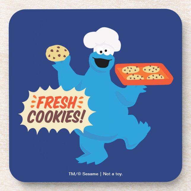 We Are Foodies | Fresh Cookies! Beverage Coaster (Front)