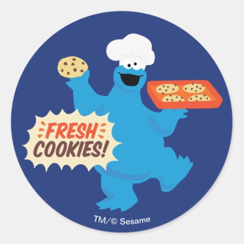 We Are Foodies  Fresh Cookies Classic Round Sticker