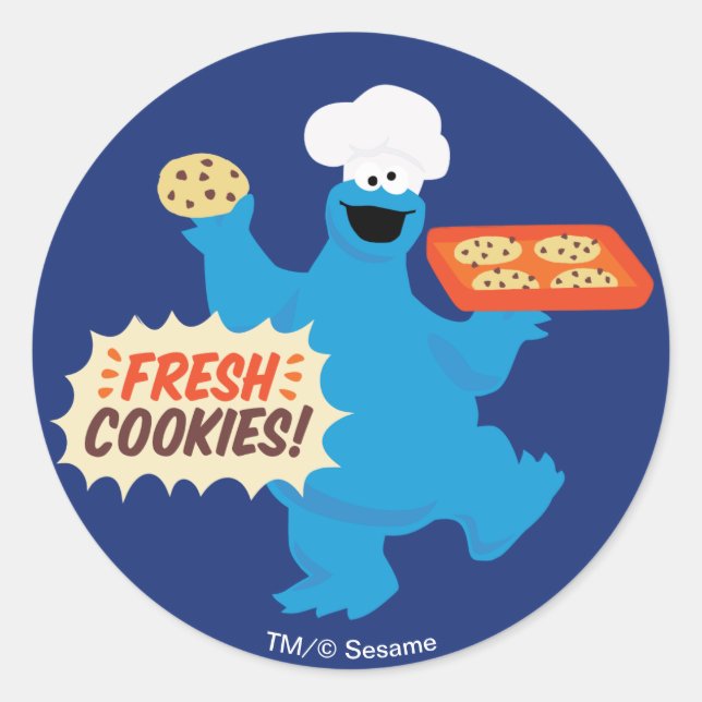 We Are Foodies | Fresh Cookies! Classic Round Sticker (Front)