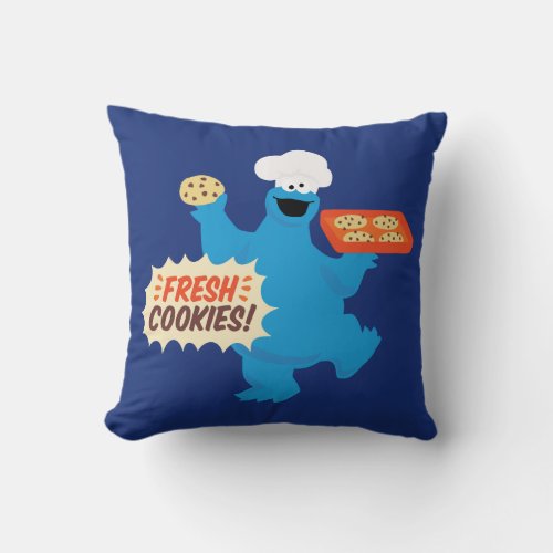 We Are Foodies  Fresh Cookies Throw Pillow