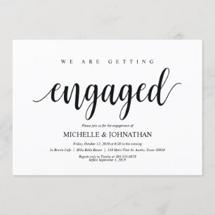 We are getting engaged, Engagement Party invites