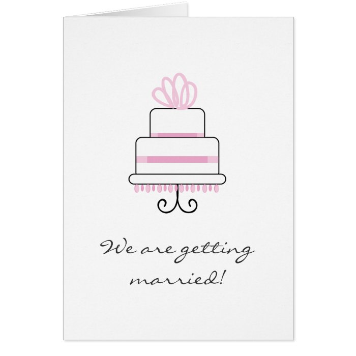 We are getting married greeting cards