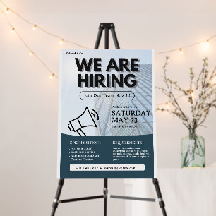 We are Hiring Flyer, Job Vacancy, Hiring Flyer Foam Board