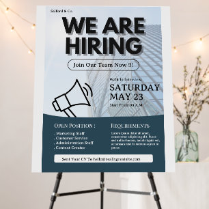 We are Hiring Flyer, Job Vacancy, Hiring Flyer Foam Board