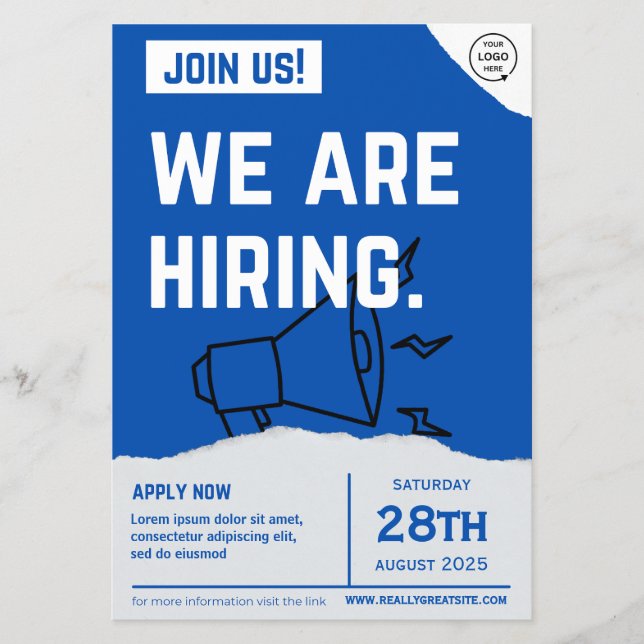We are Hiring, Job Vacancy, Business Hiring Flyer (Front)