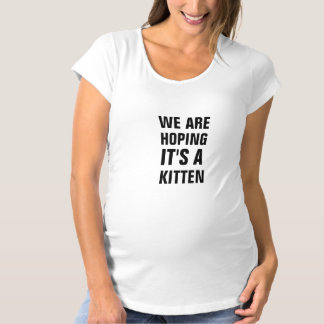 We are hoping it's a kitten materinity shirt