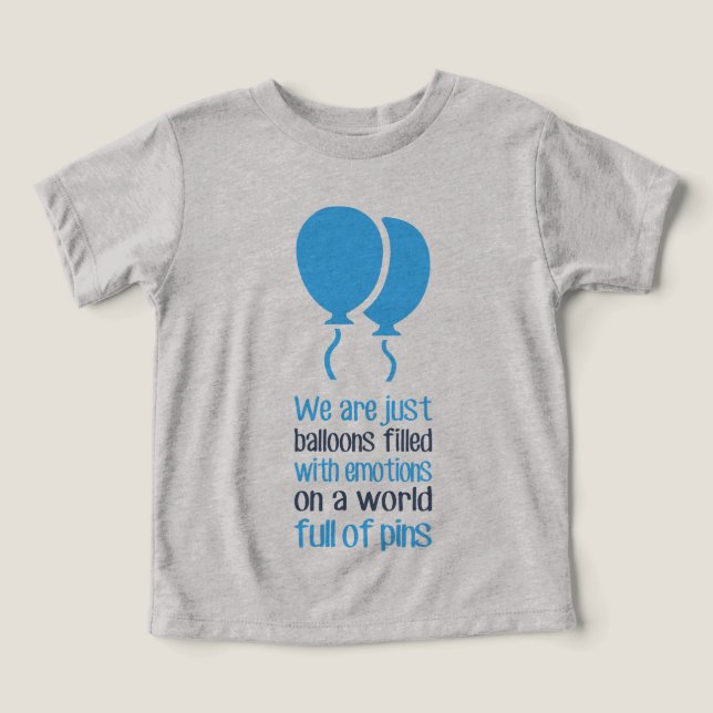We are just balloons toddler t-shirt (Design Front)