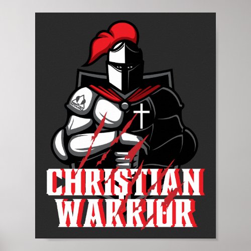 WE ARE KNIGHTS CHRISTIAN WARRIORS Design T_Shirt Poster