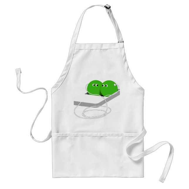 We Are Like Two Peas In A Pod Adult Apron (Front)