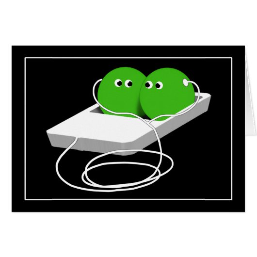 We Are Like Two Peas In A Pod Cards (Front Horizontal)