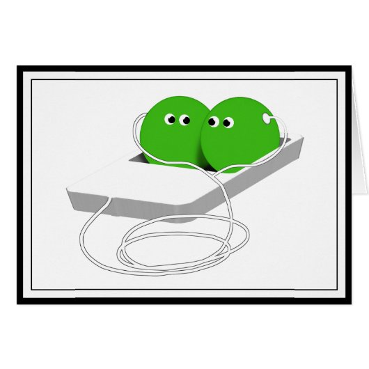 We Are Like Two Peas In A Pod Cards (Front Horizontal)