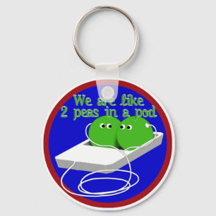 We Are Like Two Peas in a Pod Keychain