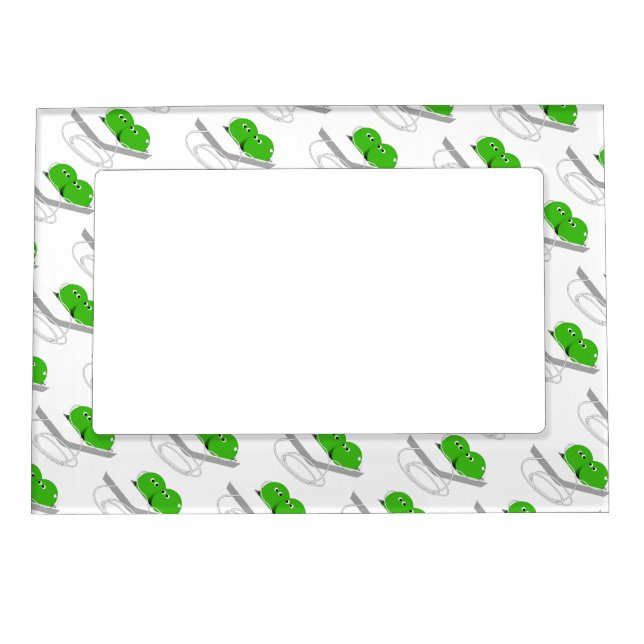 We Are Like Two Peas In A Pod Magnetic Photo Frame (Front)