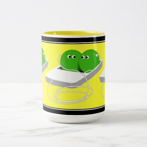 We Are Like Two Peas In A Pod Two_Tone Coffee Mug