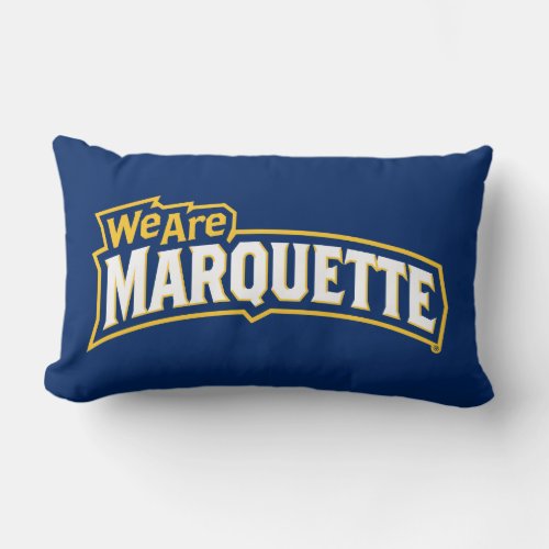 We Are Marquette Lumbar Pillow