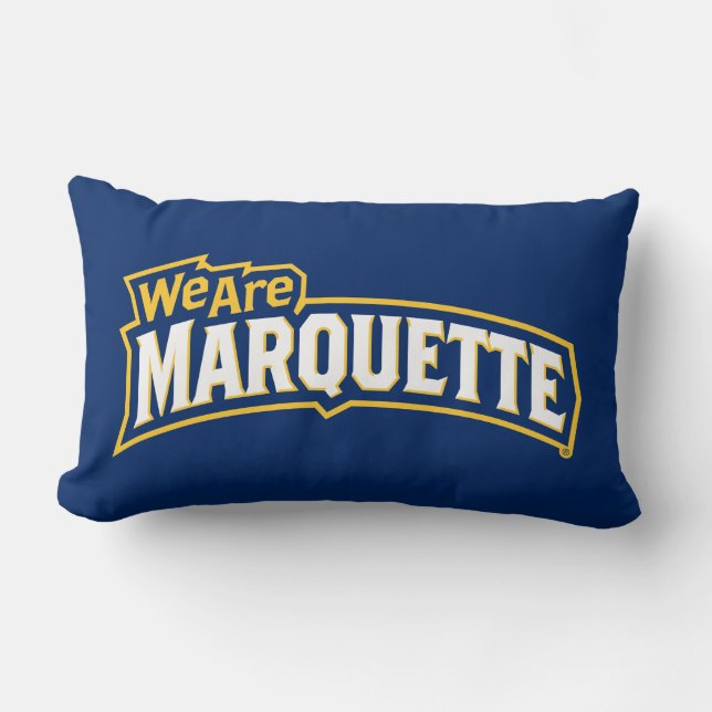 We Are Marquette Lumbar Pillow (Front)
