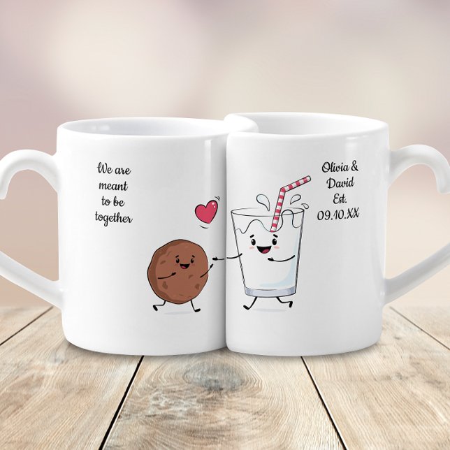 We are meant to be Together Custom Couples Coffee Mug Set (Creator Uploaded)