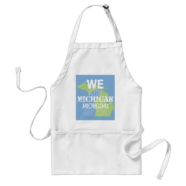 We Are Michigan Michigama Great Waters Adult Apron (Front)