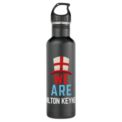 We Are Milton Keynes England Flag Sports Stainless Steel Water Bottle