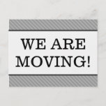 [ Thumbnail: "We Are Moving!" Change of Address Postcard ]