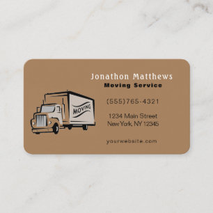 We Are Moving Company Service Business Card