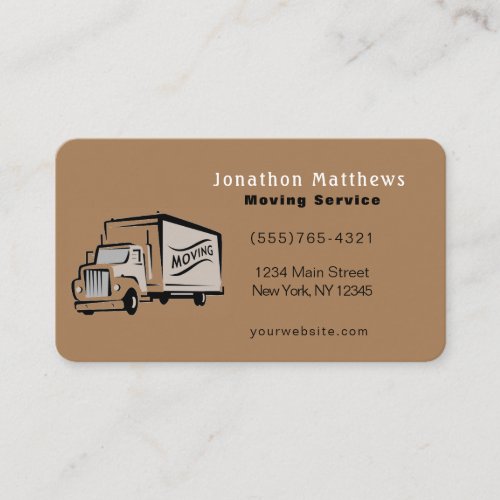 We Are Moving Company Service Business Card