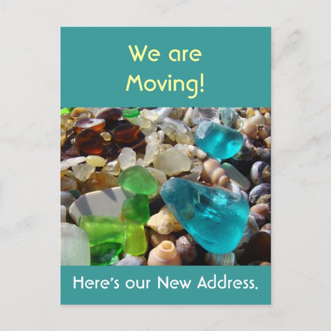 We are Moving! postcards announcements New Address (Front)