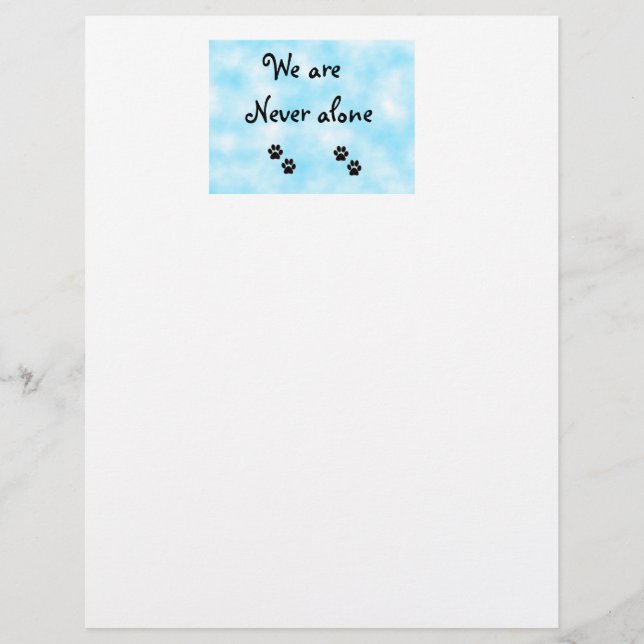 We are never alone-flyer flyer (Front)