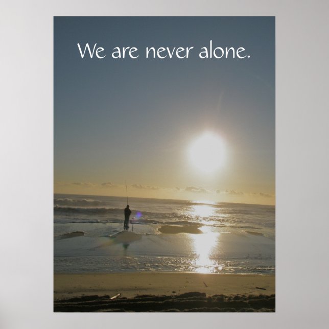 We are never alone. Poster (Front)