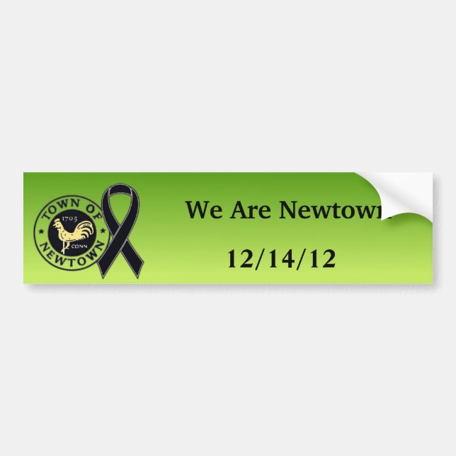 We Are Newtown Tribute Bumper Sticker (Front)